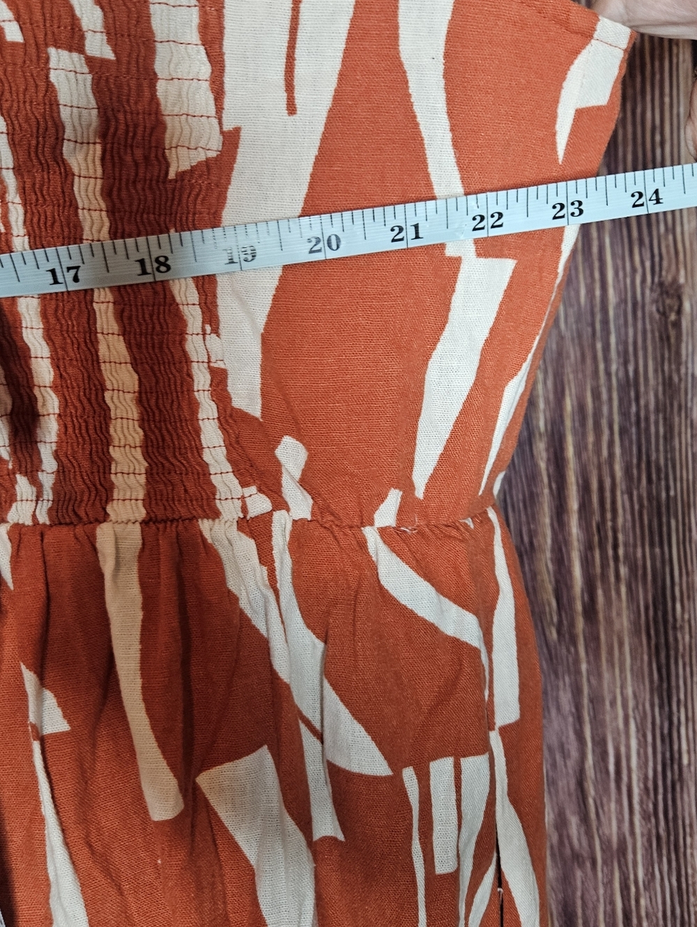 NWT Ava & Viv Linen Blend Ruffle Midi Dress Plus Size 2X - Picture 9 of 13